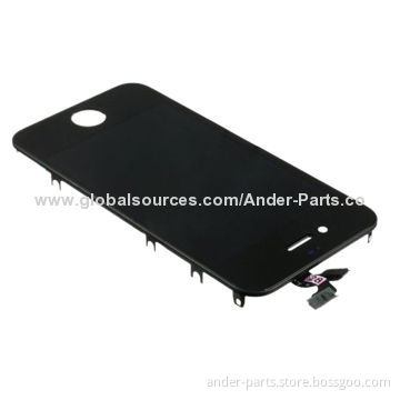 For iPhone 4S LCD Screen + Touch Digitizer Panel, Preassembled, White Frame and LCD Preattached
